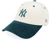 New York Yankees Womens Block Cord 9TWENTY Light Terracotta/Dark Green Dad Cap
