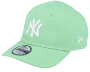Kids New York Yankees Infant League Essential 9FORTY Aqua Adjustable