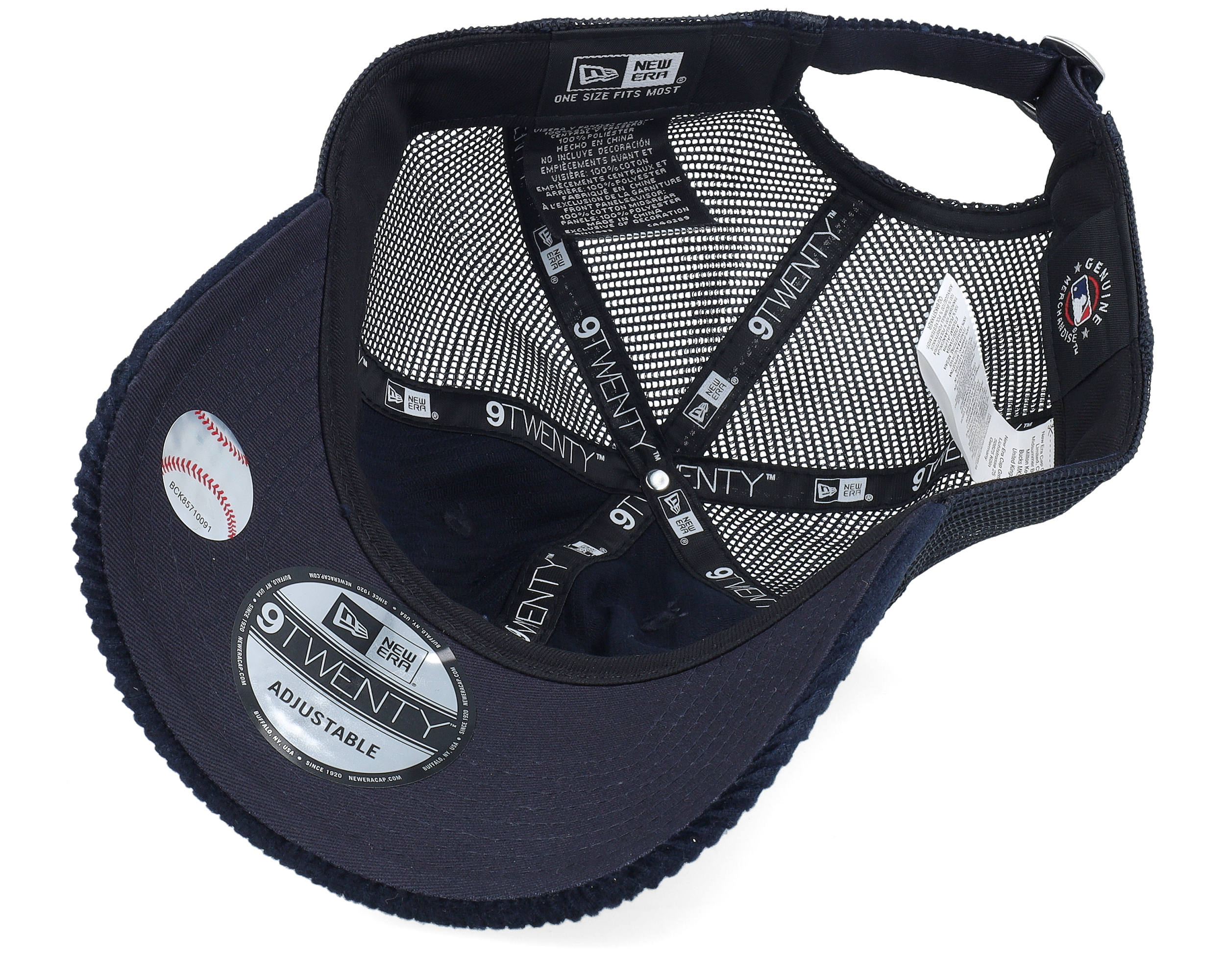 New York Yankees Corduroy 9TWENTY Navy Trucker