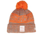 Denver Broncos NFL 25 Sideline Cold Weather Sport Knit Orange/Grey Pom