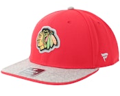 Chicago Blackhawks Loden Flat Brim Red/Gray Snapback