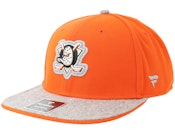 Anaheim Ducks Loden Flat Brim Orange/Gray Snapback