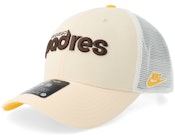 San Diego Padres Dri-fit Rise Natural/Gold/White Trucker