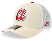 Atlanta Braves Dri-fit Rise Natural/Red/White Trucker