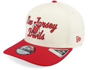New Jersey Devils 9FIFTY Chainstitch Chrome White/Red A-Frame Adjustable
