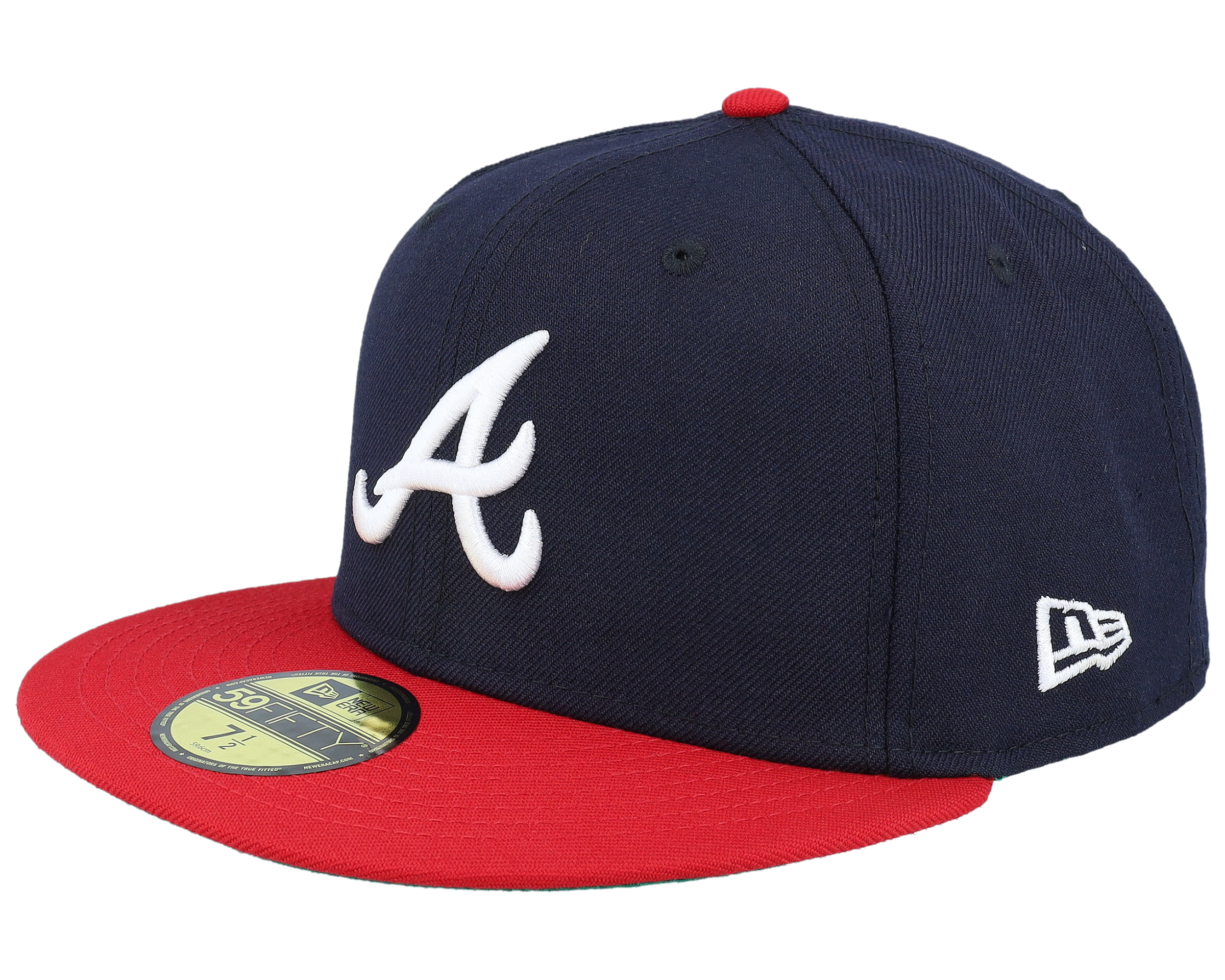 Atlanta Braves Pair Of Aces 59FIFTY Navy/Scarlet Fitted