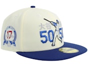 Hatstore Exclusive x Los Angeles Angels 59FIFTY 17 Shohei Ohtani Chrome/Blue Fitted