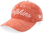 Miami Dolphins Team Script 19TWENTY Golfer Velvet Orange A-frame