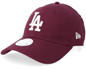 Los Angeles Dodgers Womens League Essential 9TWENTY Burgundy Dad Cap