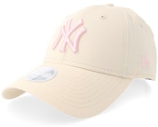 New York Yankees Womens League Essential 9FORTY Light Terracotta/Pink Adjustable