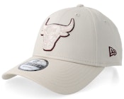 Chicago Bulls Team Outline 9FORTY Stone Adjustable