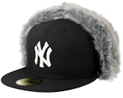 New York Yankees MLB World Series Dogear 59FIFTY Black Earflap Fitted