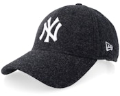 New York Yankees Melton Wool 9FORTY Black/White Adjustable