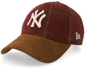 New York Yankees Img Loden Suede 9TWENTY Burgundy/Brown Dad Cap