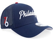Philadelphia 76ers NBA Ce 9FORTY A-Frame Trucker