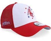 Houston Rockets NBA Ce 9FORTY White/Red A-Frame Trucker