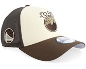 Golden State Warriors NBA Ce 9FORTY Off White/Brown Trucker