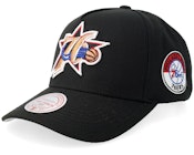 Philadelphia 76ers Double Clutch Pro Cap Hwc Black A-Frame Adjustable