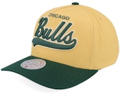 Chicago Bulls Harvest Gold Pro Crown Gold/Green A-Frame Adjustable