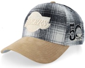 Los Angeles Lakers Plaid Out Pro Black/Camel A-frame Adjustable