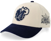 Dallas Mavericks Fall Corduroy Pro Off White/Navy Adjustable