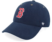 Boston Red Sox MLB Corduroy 47 Clean Up Navy Dad Cap