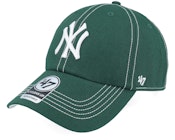 New York Yankees MLB Stitch 47 Clean Up Dark Green Dad Cap