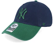 New York Yankees Two Tone Clean Up Navy/Green Dad Cap