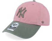 New York Yankees Two Tone Clean Up Mauve Dad Cap
