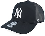 New York Yankees Mesh Hitch Black/White A-frame Trucker