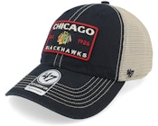 Chicago Blackhawks NHL 47 Clean Up Vintage Black Trucker