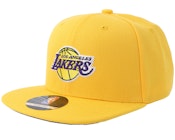 Kids Los Angeles Lakers NBA Logo Amarillo Yellow Snapback