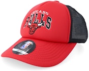 Kids Chicago Bulls NBA Foam Red/Black A-Frame Trucker