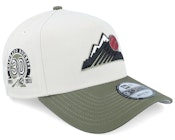 Hatstore Exclusive x Colorado Rockies 30 9FORTY Stone/Olive A-Frame Adjustable