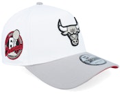 Hatstore Exclusive x Chicago Bulls 9FORTY White/Gray A-Frame Adjustable