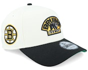 Hatstore Exclusive x Boston Bruins 9FORTY White/Black A-Frame Adjustable