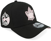 Toronto Maple Leafs 9FORTY Black/Pink A-frame Adjustable