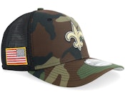 New Orleans Saints 9SEVENTY NFL Salute To Service Camo Trucker