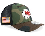 Kansas City Chiefs 9SEVENTY NFL Salute To Service Camo Trucker