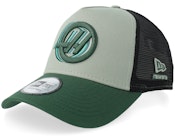 Haas F1 26 Seasonal 9FORTY Sage Green/Black A-frame Trucker