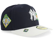 New York Yankees Tampa MLB St 59FIFTY Navy/White Curved Fitted