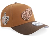 Hatstore Exclusive x Detroit Red Wings 9FORTY Peanut/Walnut A-Frame Adjustable