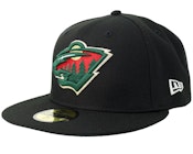 Minnesota Wild 59FIFTY Black/White Fitted