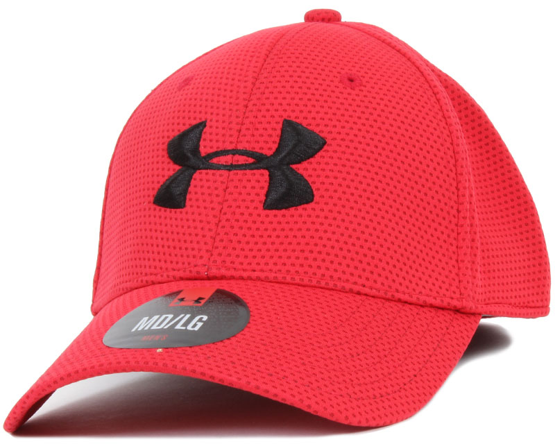 black and red under armour hat