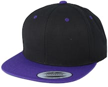 Black/Purple Snapback - Yupoong