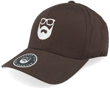 Logo Brown/White Flexfit - Bearded Man