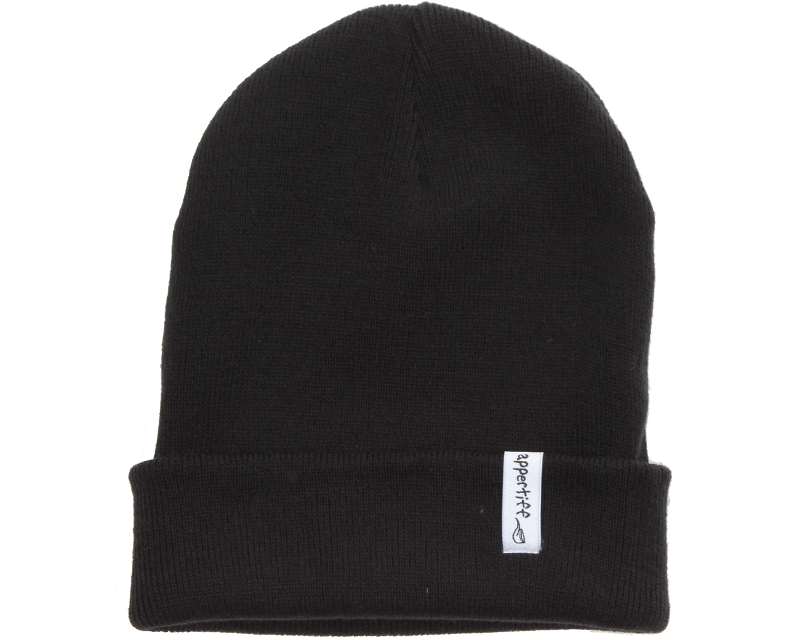 Fold Beanie Black - Appertiff beanie | Hatstoreworld.com