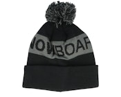 Kids Chester Beanie Black Pom