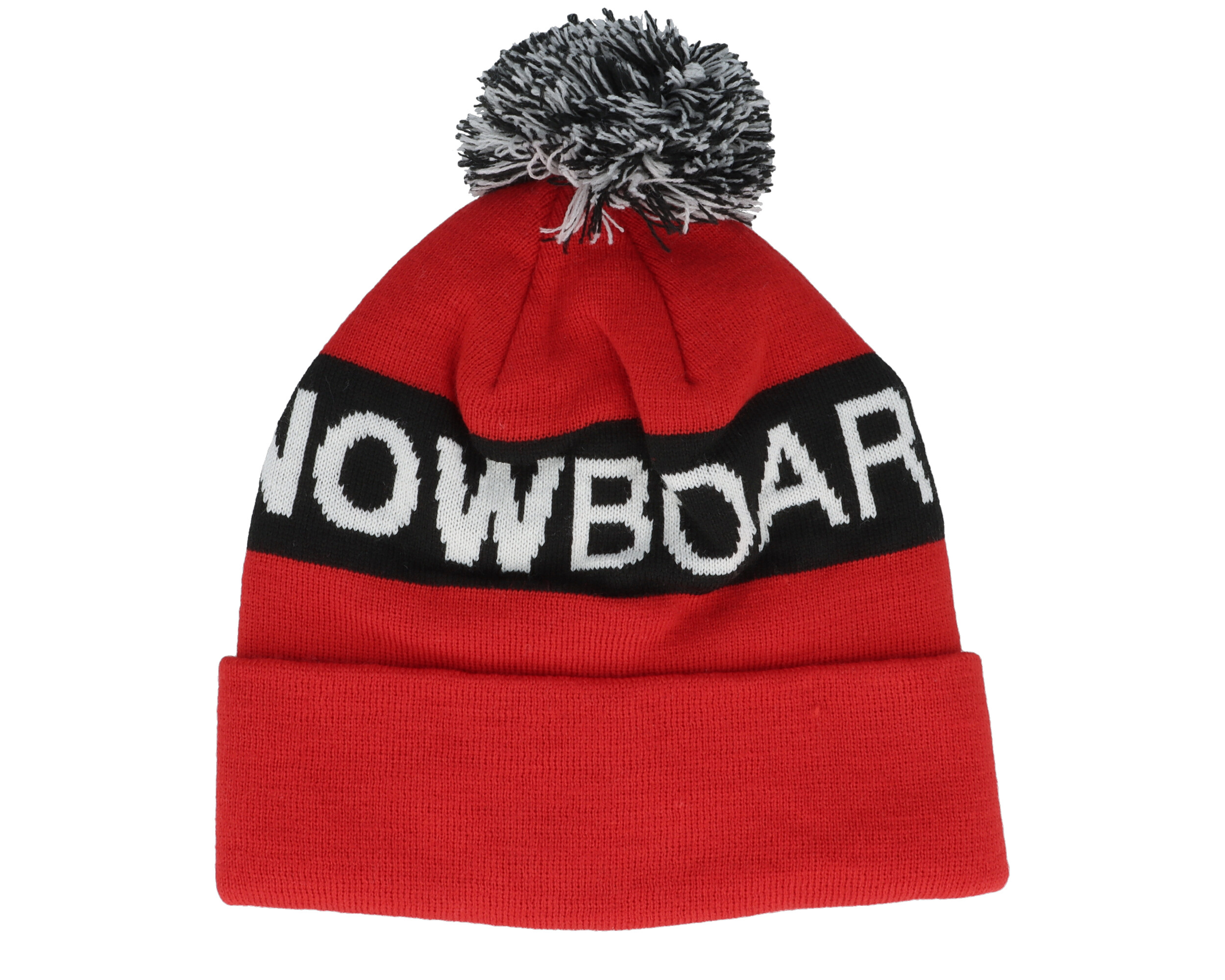 red pom beanie hat