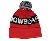 Chester Beanie Racing Red Pom